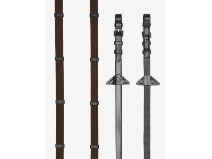 Otěže LEMIEUX Webbed Continental brown FULL