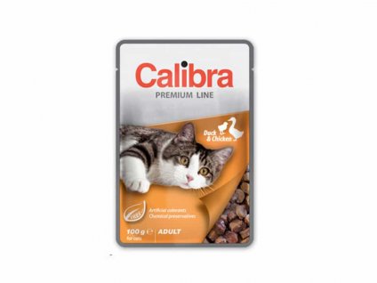 Kapsička CALIBRA Cat Premium Adult Duck & Chicken 100g