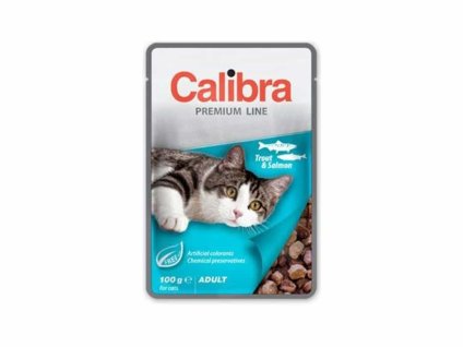 Kapsička CALIBRA Cat Premium Adult Trout & Salmon 100g