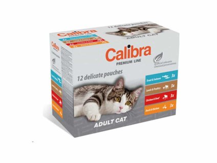 Kapsička CALIBRA Cat Premium Adult 12x100g (multipack)