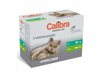 Kapsička CALIBRA Cat Premium Sterilised 12x100g (multipack)