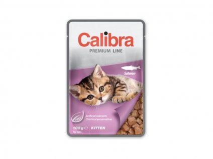 Kapsička CALIBRA Cat Premium Kitten Salmon 100g (DOPRODEJ EXP. 7.6.2024) (E)
