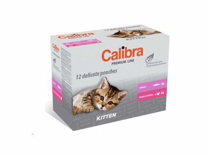 Kapsička CALIBRA Cat Premium Kitten 12x100g (multipack)