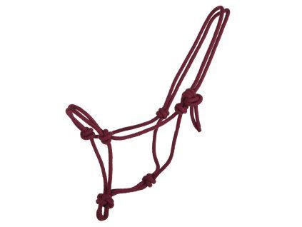 Provazová ohlávka Q-ESSENTIALS Basic burgundy SHETTY
