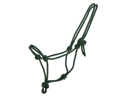 Provazová ohlávka Q-ESSENTIALS Basic dark green SHETTY