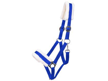 Ohlávka Q-ESSENTIALS Cali s beránkem cobalt blue SHETTY