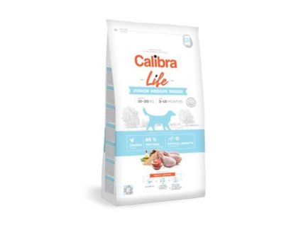 CALIBRA Dog Life Junior Medium Breed Chicken 12kg