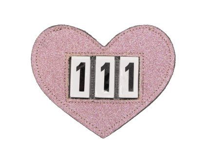 Startovní čísla QHP Heart pink