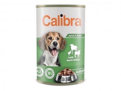 Konzerva CALIBRA Dog Lamb, Beef & Chicken 1240g (in jelly)