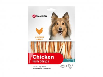 FLAMINGO Chick´n Snack - Chicken and Fish Strips 400g