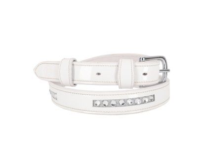 Pásek QHP Competition Vaila white 95cm