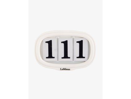 Startovní čísla LEMIEUX Saddle Pad white