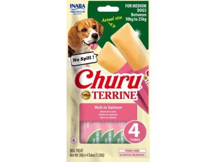INABA Churu Terrine Medium Dog losos 4x30g