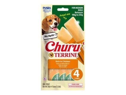INABA Churu Terrine Medium Dog kuře 4x30g