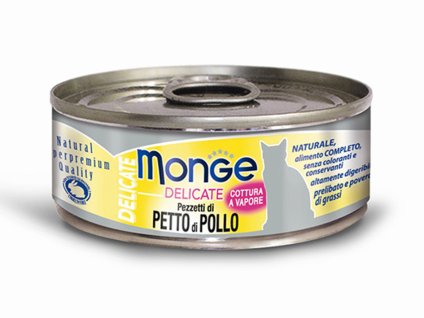 Konzerva MONGE Cat Delicate kuřecí prsa 80g