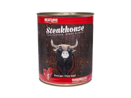 Konzerva MEATLOVE Steakhouse Pure Beef 800g