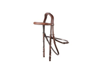 Hackamore uzdečka TRUST Hickstead brown/silver FULL