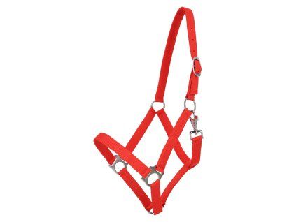 Ohlávka Basic Q-ESSENTIALS bright red FULL