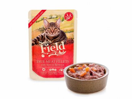Kapsička SAM´S FIELD Cat Beef & Beetroot 85g