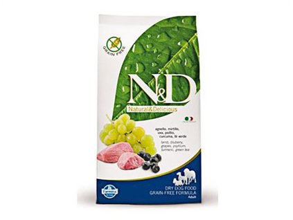 N&D Grain Free Prime Dog Adult Medium/Maxi Lamb & Blueberry 2,5kg