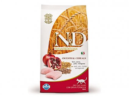 N&D Low Grain Cat Neutered Chicken & Pomegranate 300g