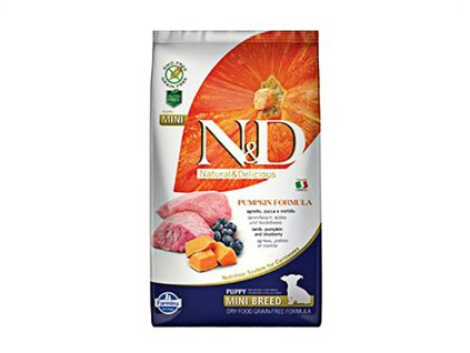 N&D Grain Free Pumpkin Dog Puppy Mini Lamb & Blueberry 2,5kg