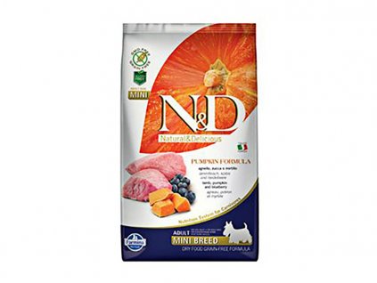 N&D Grain Free Pumpkin Dog Adult Mini Lamb & Blueberry 2,5kg