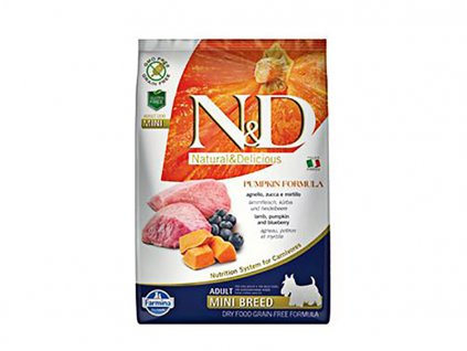 N&D Grain Free Pumpkin Dog Adult Mini Lamb & Blueberry 7kg