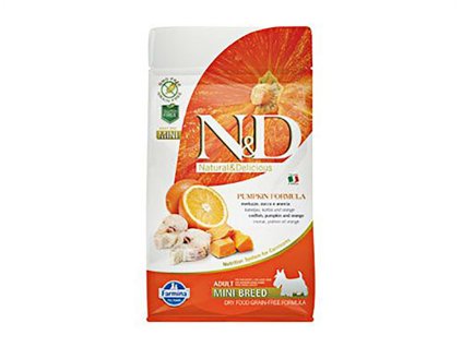 N&D Grain Free Ocean Dog Adult Mini Codfish & Pumpkin & Orange 800g