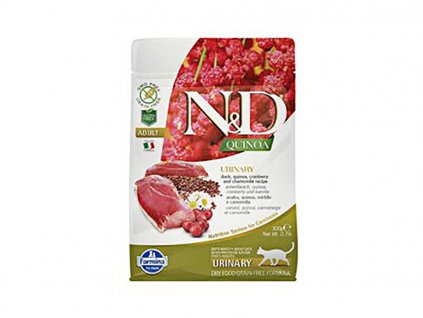 N&D Grain Free Quinoa Cat Urinary Duck & Cranberry 300g
