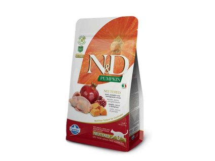 N&D Grain Free Pumpkin Cat Neutered Quail & Pomegranate 300g