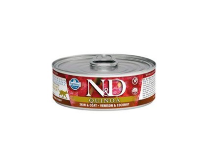 Konzerva N&D Cat Quinoa Venison & Coconut 80g