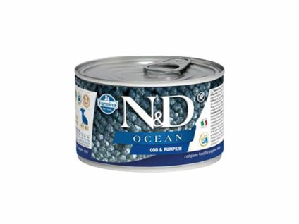 Konzerva N&D Dog Ocean Puppy Codfish & Pumpkin Mini 140g