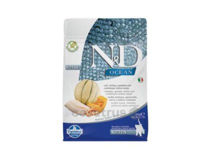 N&D Grain Free Ocean Cat Kitten Cod & Shrimp & Pumpkin & Melon 300g