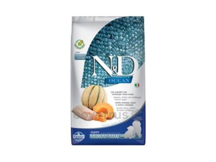 N&D Grain Free Ocean Dog Puppy Medium/Maxi Codfish & Pumpkin & Melon 2,5kg