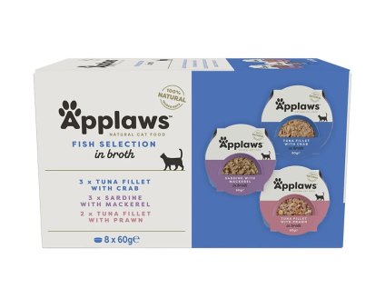 Miska APPLAWS Cat Fish Selection 8x60g (multipack)