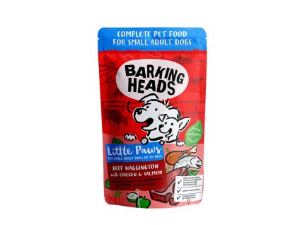 Kapsička BARKING HEADS New Little Paws Beef Waggington 150g