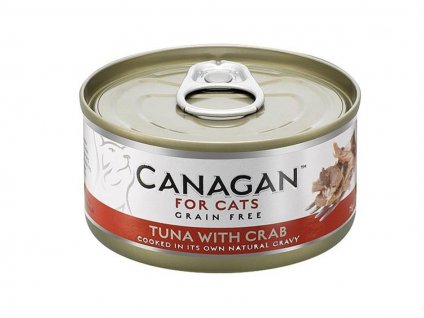 Konzerva CANAGAN Cat tuňák a krab 75g