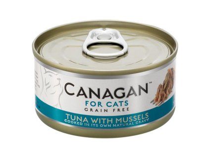 Konzerva CANAGAN Cat tuňák a mušle 75g