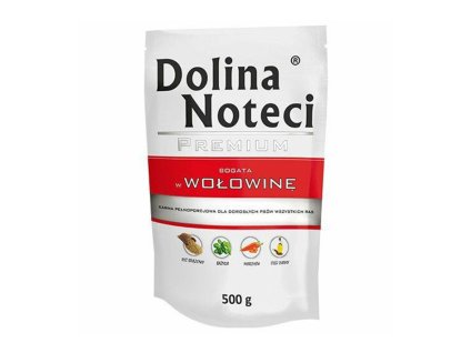 Kapsička DOLINA NOTECI Dog Premium hovězí 500g