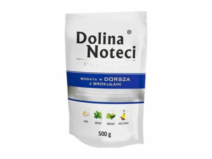 Kapsička DOLINA NOTECI Dog Premium treska s brokolicí 500g