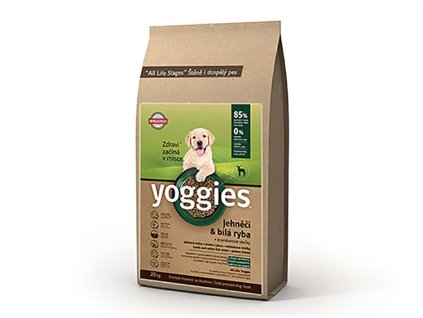 YOGGIES Minigranule jehněčí & bílá ryba 15kg