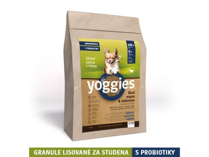 YOGGIES Minigranule kozí maso & zelenina 2kg