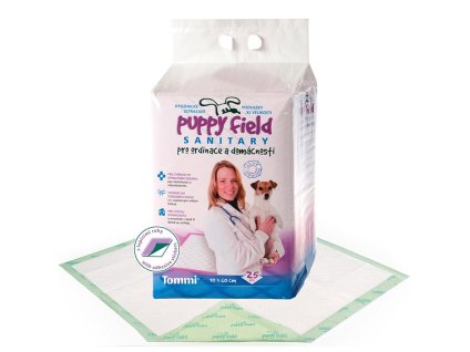 Pleny ASAN Puppy Field Sanitary pro zvířata 90x60cm (25ks)