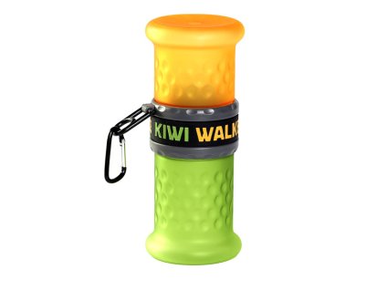 Cestovní láhev KIWI WALKER Travel Bottle 2in1 oranžová/zelená 9,5x24x9,5cm