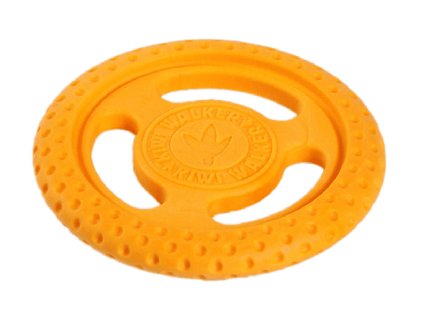 Hračka KIWI WALKER guma TPR - Let's play! Frisbee Mini oranžová 2,5x17cm