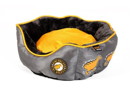 Pelech KIWI WALKER Running Kiwi Oval Bed Orange/Grey (M) 45x45x18cm