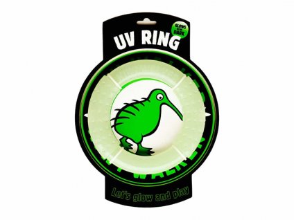 Hračka KIWI WALKER guma TPR - Glow Ring Mini 13cm