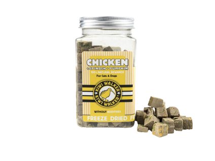 KIWI WALKER Freeze Dried Chicken Liver & Spinach & Pumpkin 100g