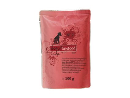 Kapsička DOGZ FINEFOOD No.2 s hovězím 100g